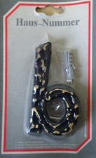 Metafranc Hausnummer Messing Schwarz 3D Design Türnummer Zahlen 115 mm