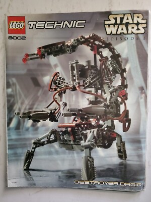 Lego Technic Star Wars Episode 1 Destroyer Droid Assembly Book