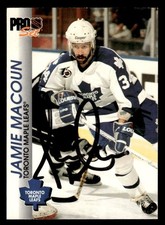 1992 Pro Set Hockey #188 Jamie Macoun Signed Autograph (no COA) *d2