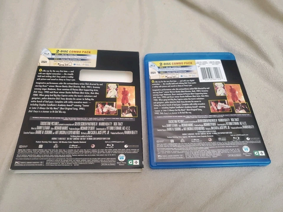 Dick Tracy (1990) BLURAY + OOP Slipcover Foto 2 de 3