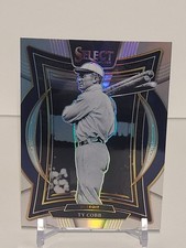 2025 Panini Select Baseball #32 Ty Cobb Concourse Silver Prizm