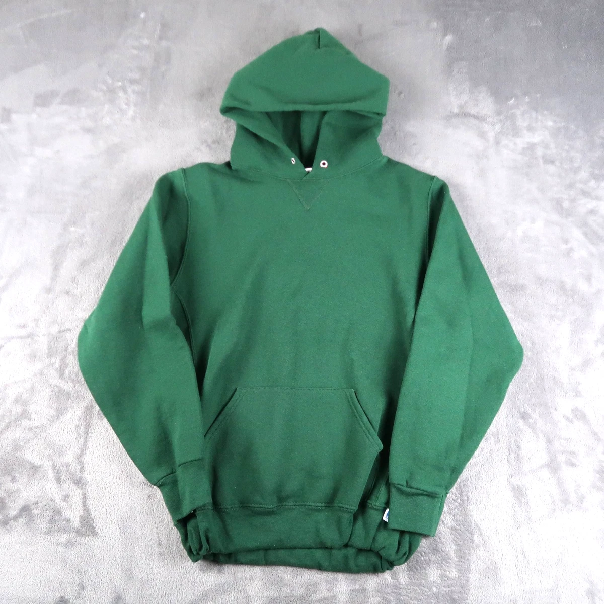 Sweat à Capuche Zippé Russell Homme - Vert Délavé, Taille M - Occasion
