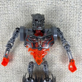 Lego Bionicle Skull Grinder 70795 Orange Silver Fair NOT COMPLETE