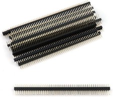 Single Straight Row Pin Header Strip 50Pin 1.27mm Pitch Connector Kit PCB Pin
