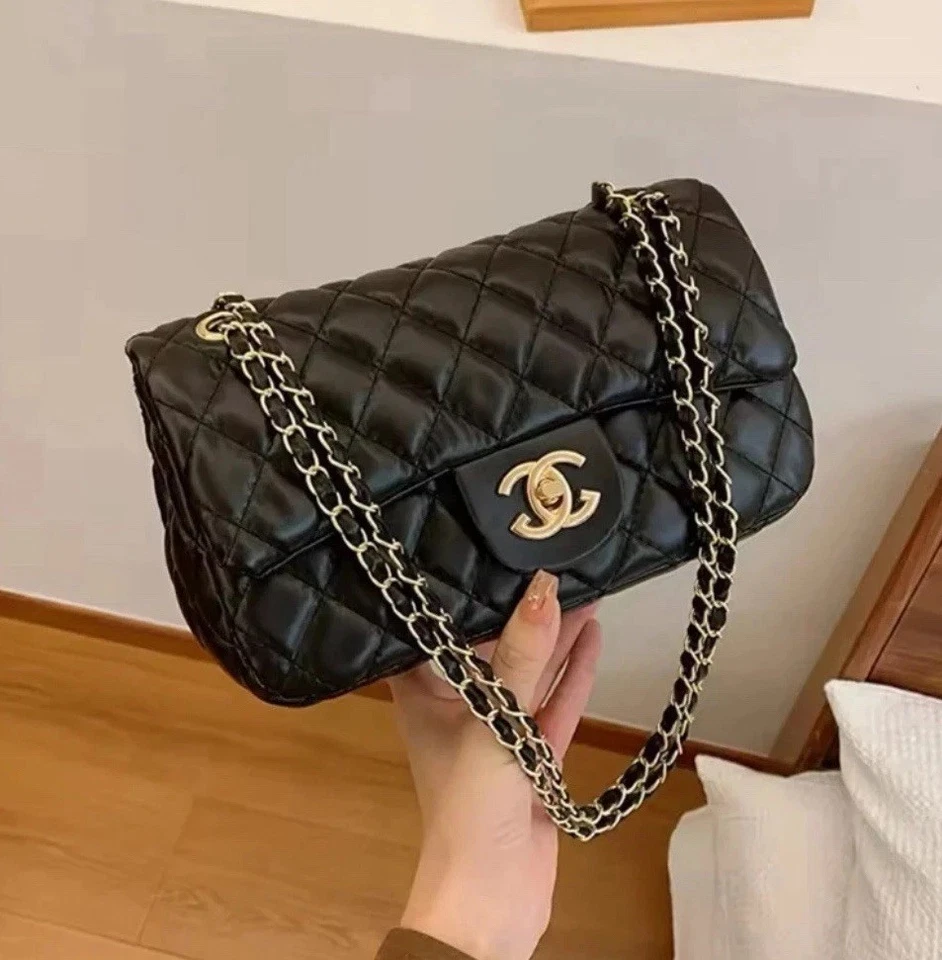 Bolso de hombro clásico mediano con doble solapa Foto 2 de 4