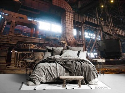 3D Factory Facilities Wall Murals Wallpaper Murals Wall Sticker