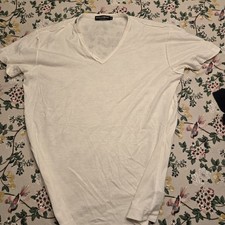 Pre-owned $600 Dolce&Gabbana Gabbana Size 44 T-Shirt White