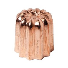 Pastreet Copper Canele Mold Large 10 Pack KGP042-10 55x52mm Japan Baking Sheet