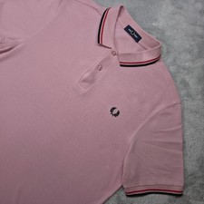 Fred Perry Large Tipped Polo Shirt Chalky Pin...