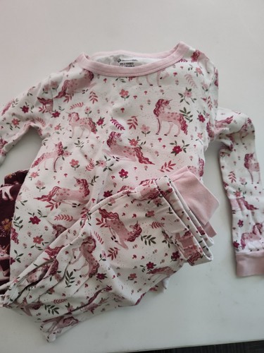 Member's Mark Pink Unicorn 4 SETS Of Pajamas Toddler Girl Size 5T - Picture 2 of 5