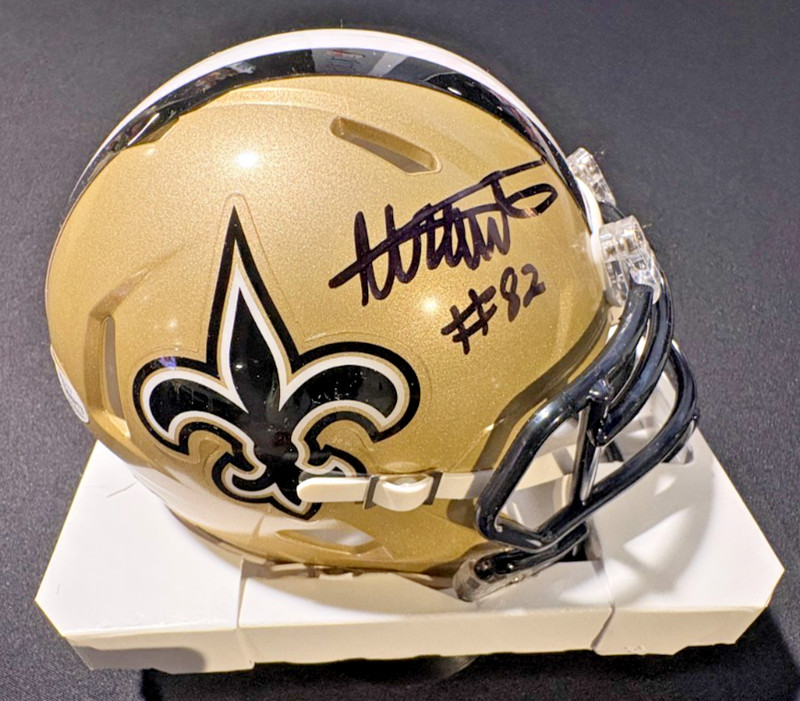 ADAM TRAUTMAN SIGNED MINI HELMET - Riddell Speed (Beckett) NFL New Orlean Saints
