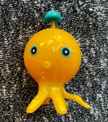 YELLOW OCTOPUS Wind Up WALKER WALKING TOY vintage 80s IT WORKS