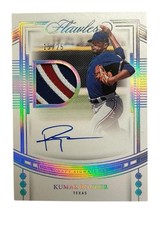 KUMAR ROCKER 2023 Panini Flawless #DPA-KR Draft Patch Autographs Sapphire #/25