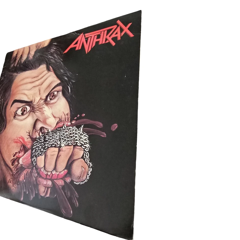 Anthrax Fistful of Metal Vinyl Record (1987) Carol 1383 Caroline Records Foto 4 de 4