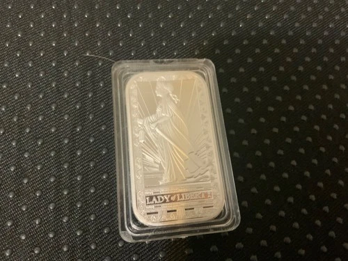 LADY of LIBERTY Bar - PAMP SUISSE - 1 oz .999 Fine Silver Bullion Bar  proof .