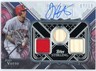 Joey Votto 2022 Topps Sterling Seasons Blue Triple Relic Auto Card SSAR-JV 07/10