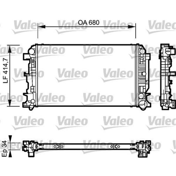 Valeo KÜHler WasserkÜHler Passend FüR MERCEDES-BENZ Sprinter | 735089-image