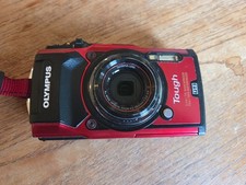 Olympus Tough TG-5 12MP 4K Waterproof Camera Red w/ Battery, Charger - Tested