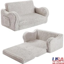 Kids Flip Open Sofa Chair Comfortable Nap Pad Washable Lightweight Toddler Couch