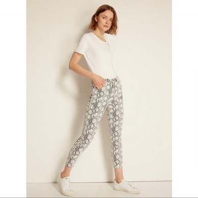 FRAME High Rise Python Print Jeans New $225