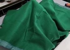 NICE Vintage FELT and BLANKET Company Green BLANKET Warm. 8'x7' Est