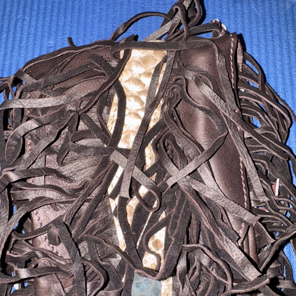 PITÓN PIEL DE SERPIENTE PELUQUERÍA TIJERAS HERRAMIENTA CINTURÓN, TIJERAS CINTURÓN BOLSA RIÑONERA Foto 2 de 4