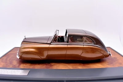 Miniature Voiture Ancienne Rolls Royce Silver Matrix 1:43 Résine Marron - Photo 1/4