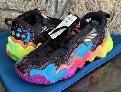 Adidas X Women Basketball Shoes 8.5 Lace Mid Zig Zag Multicolor NEW NWT