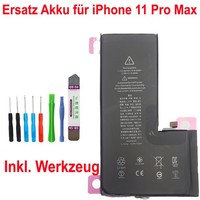 Akku FüR Iphone 11 Pro Max 3969Mah Batterie Battery Ersetzt 616-00653 + Tool