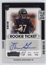 2021 Panini Contenders Rookie Ticket Thomas Graham Jr #250 Auto 10p6