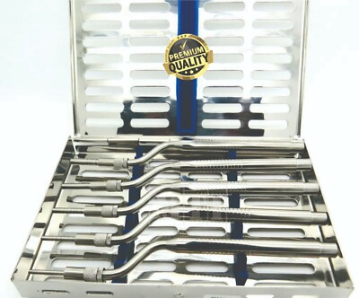 Sinus Lift Osteotomes Kit Offset Pointer Tip with Cassette Dental Instruments