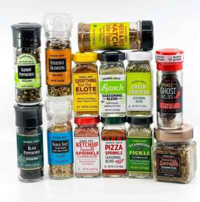 Trader Joe's Seasonings South African Smoke Umami Salmon Rub Coffee BBQ Rub  MORE