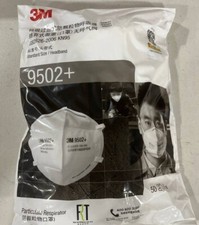3M 9502+ KN95 Face Masks 50 Pack HEADBAND Design