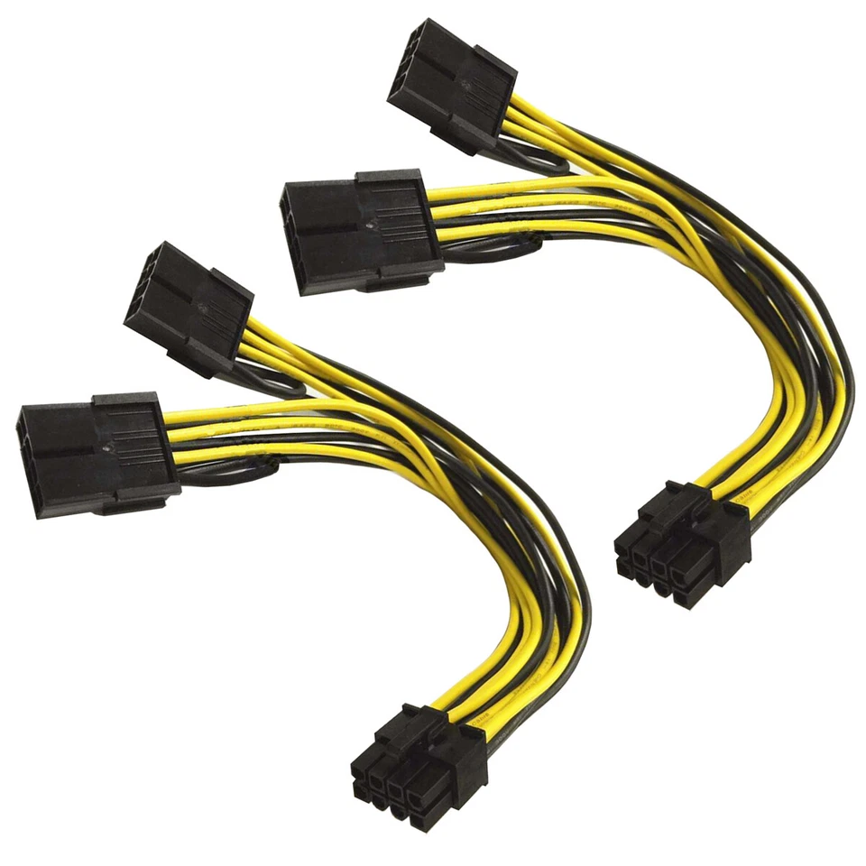 10PACK Dual 8 to 8 Graphics Power Cable 030-0571-000 Tesla K80 M60 M40 P100 - Image 2 of 4