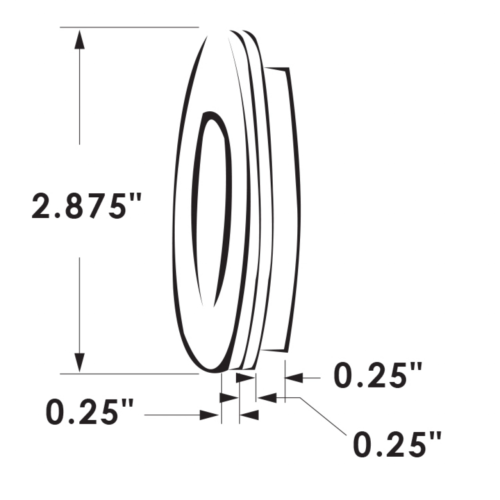 2 - ITC Boat RV 12V Overhead Light 69294-N1-3K 2 3/4” LED Brushed Nickel NEW NIB - Bild 2 von 4