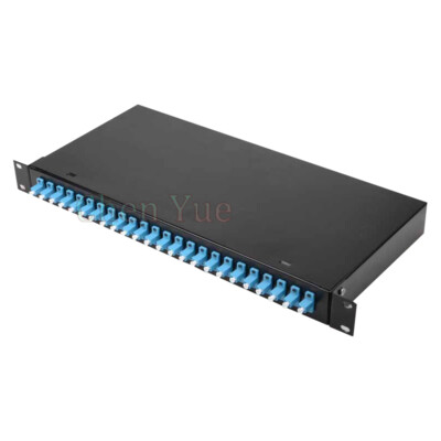 24 Ports Fiber Patch Panel 24 Core Simplex LC Pigtail Adapter Fiber Terminal Box