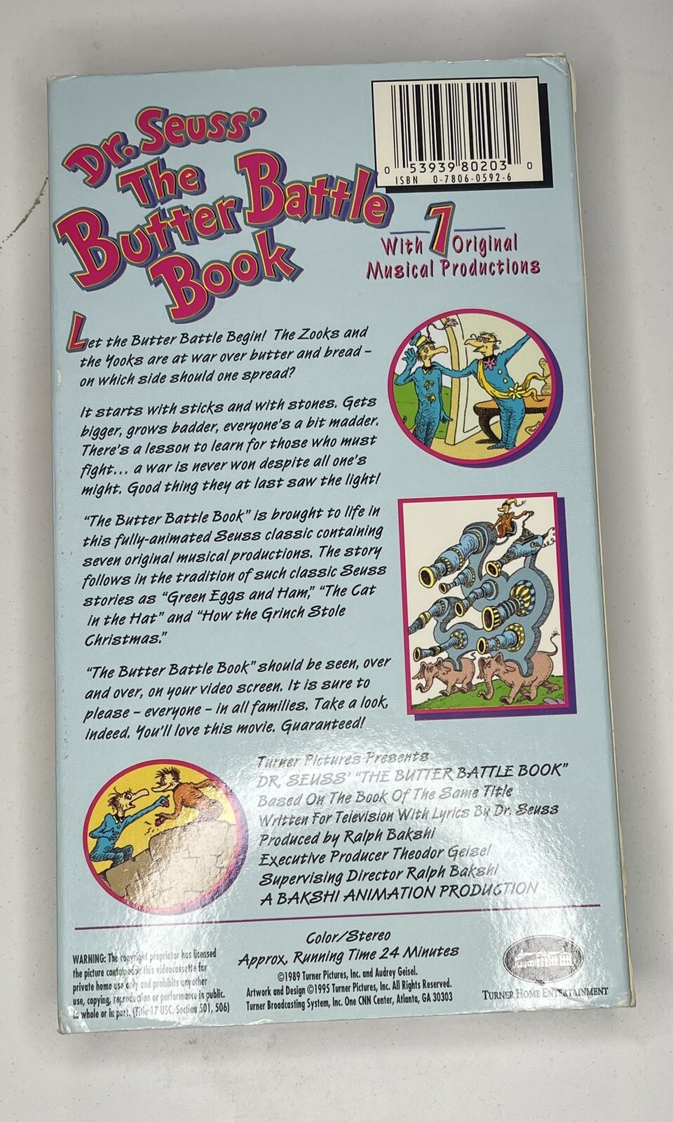 VHS Dr Seuss The Butter Battle Book (VHS, 1995) VG+ eBay