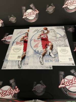Ben Simmons Signed 16x20 Photo All Systems Go Upper Deck UDA COA