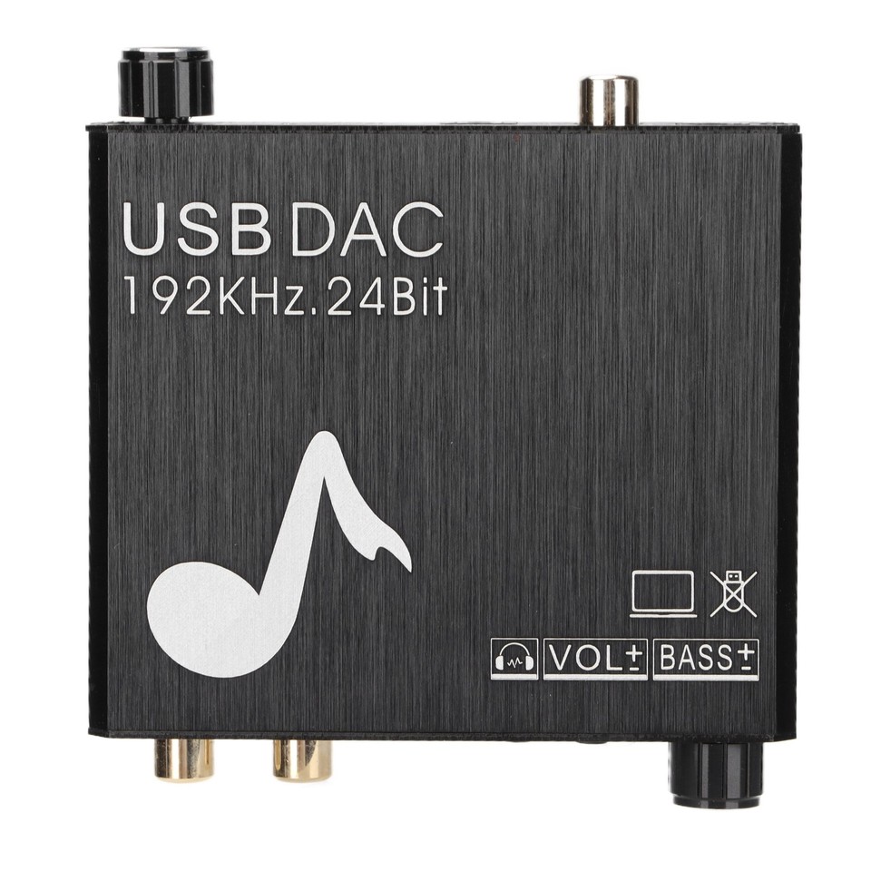 192kHz Digital To Analog Audio Converter 24‑Bit Stereo L/R Audio