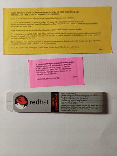 Vintage Red Hat Linux 6.2 Operating System CD, Guides, disk, everything is here - Picture 10 of 11