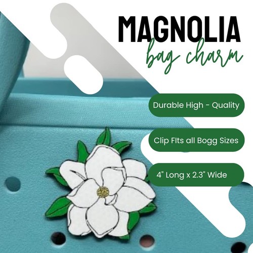 Baglets - Magnolie Anhänger - dekorative Charms für Tragetaschen - Bild 3 von 3