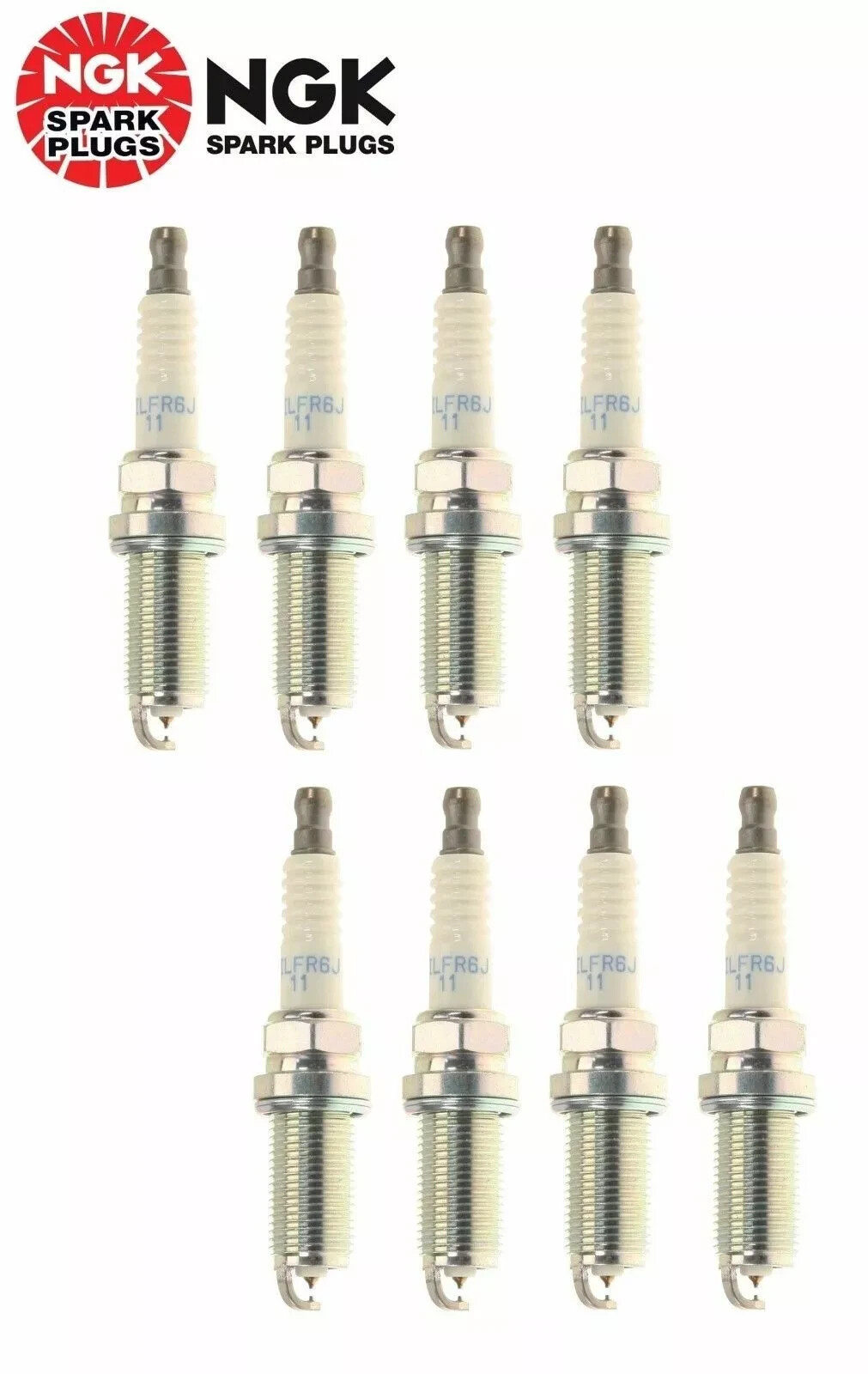 For Acura ILX Honda Insight Set of 8 OEM Spark Plugs 6mm Electrode DILFR6J11 NGK