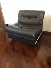 Poltrona e pouff B&B Mod. AMANTA in pelle