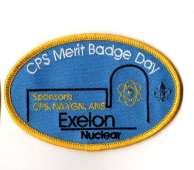 Exelon Corporation Nuclear Clinton Power Station, Illinois Merit Badge Day Patch