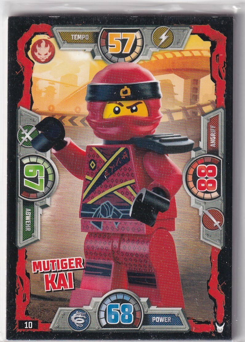 Lego Ninjago Serie 3 TCG Sammelkarten Nr. 10 Mutiger Kai | eBay