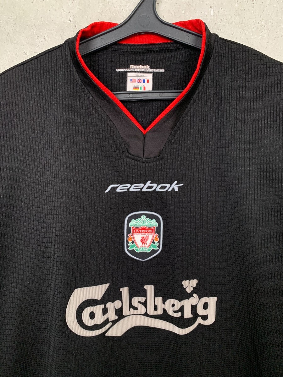 LIVERPOOL 2002 2004 TRAINING FOOTBALL SHIRT REEBOK TRACK JERSEY