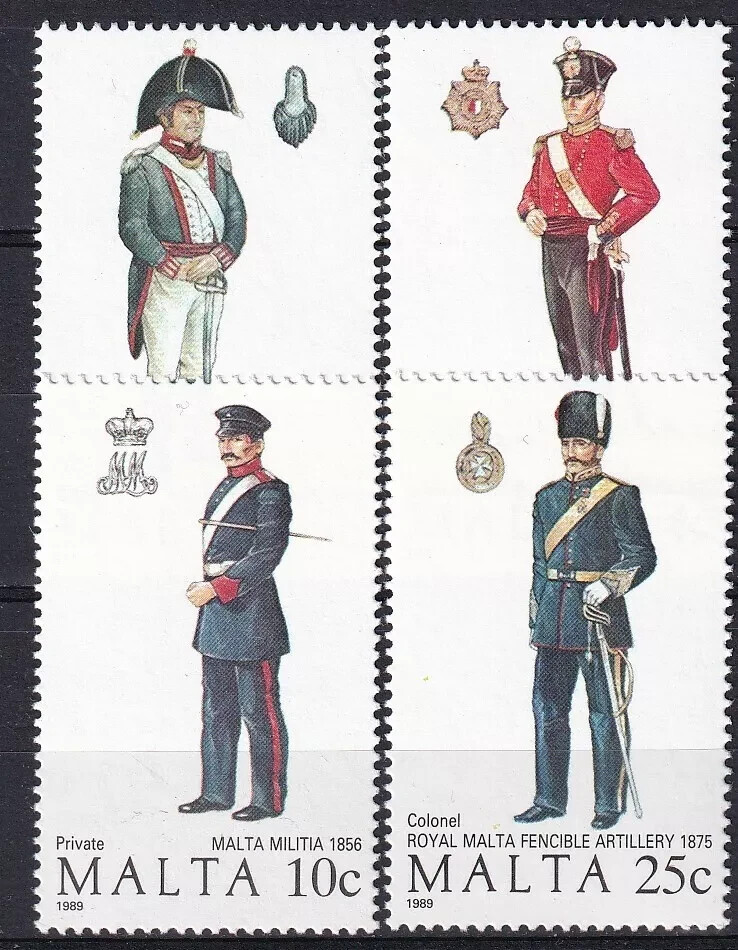 Malta 1989 Yvert 797/00 Military Uniforms MNH VF | eBay