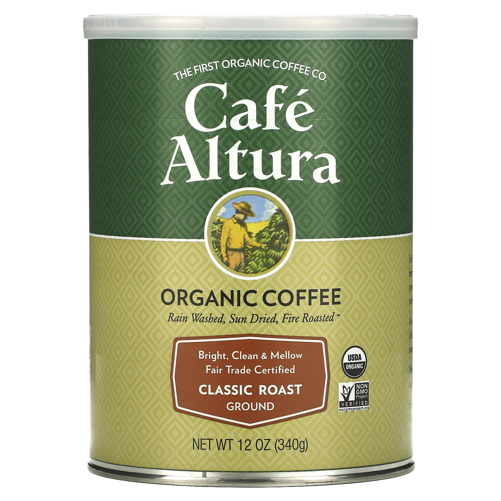 Cafe Altura Organic Coffee Fair Trade Classic Roast 12 унций 339 г Fair Trade 3290₽