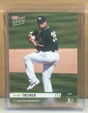 2019 TOPPS NOW ROAD TO OPENING DAY #OD-190 BLAKE TREINEN A'S PRINT RUN 101