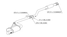 KAKIMOTO RACING EXHAUST KAKIMOTO.R FOR TOYOTA SPRINTER TRUENO AE111 TS327
